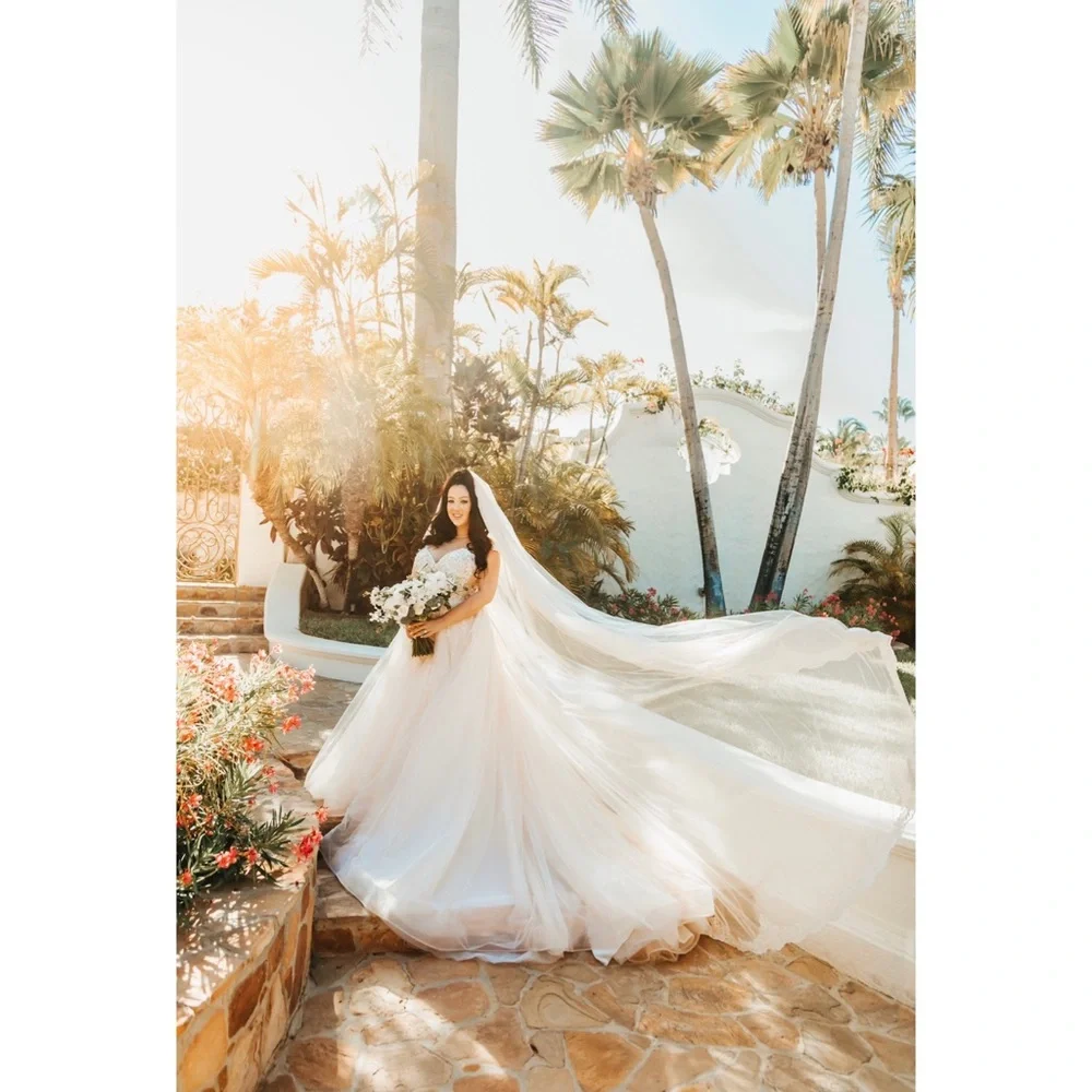 Viero Bridal “Audree” Custom Wedding Dress with Lace Detail - Picture 4 of 8